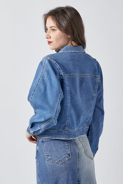 BALLOON SLEEVE DENIM JACKET BY RISEN