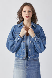 BALLOON SLEEVE DENIM JACKET BY RISEN