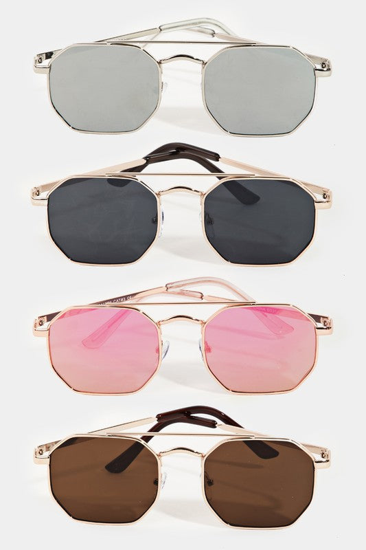 Freya Octagon Shape Sunglasses 4 Colors