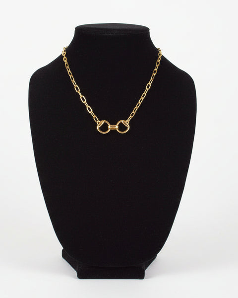 HORSEBIT NECKLACE - GOLD - Salty Lime Boutique