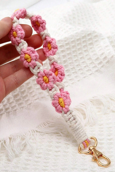 HAND CROCHET KEY CHAIN - 4 COLORS