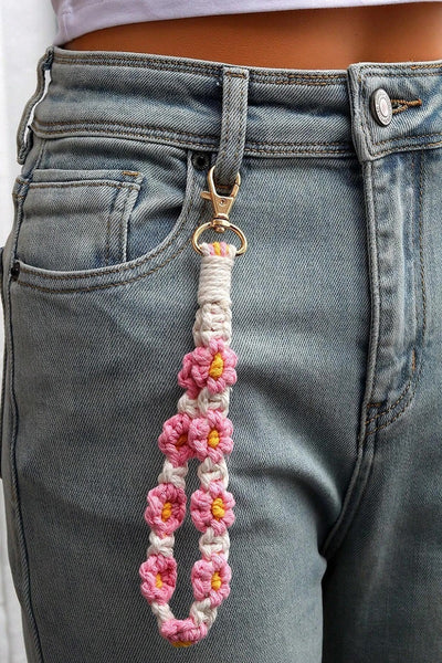 HAND CROCHET KEY CHAIN - 4 COLORS