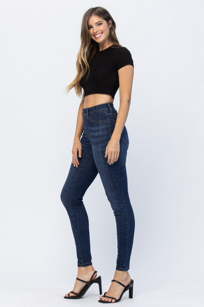 HW PULL ON SKINNY W/ PATCH POCKETS - JUDY BLUE