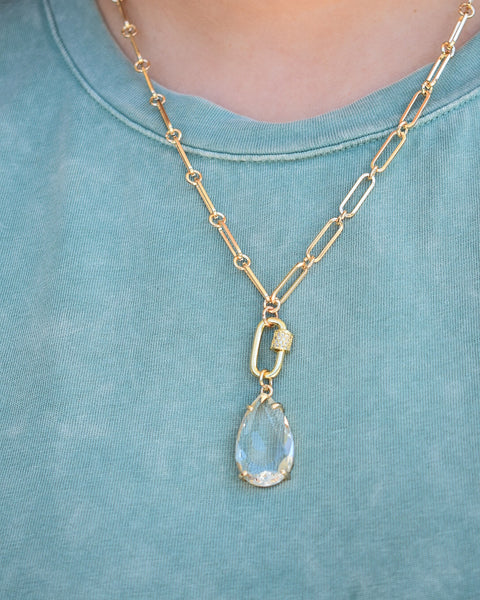 HELLO LOVELY NECKLACE - CLEAR