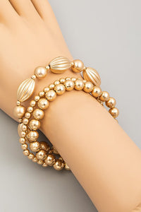 MY TIME TO SHINE STACKABLE BRACELET SET - 2 COLORS
