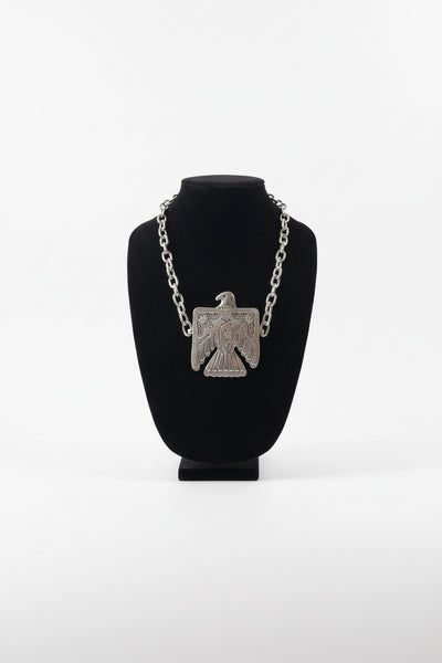 THUNDERBIRD CHUNKY NECKLACE - SILVER