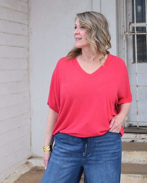 THE MARGO TOP- BERRY - Salty Lime Boutique
