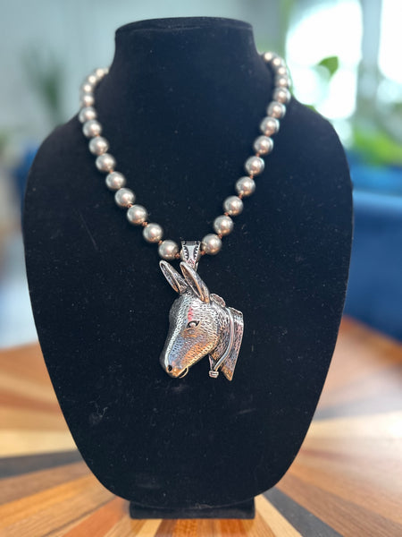 DONKEY CHUNKY CHAIN NECKLACE - SILVER