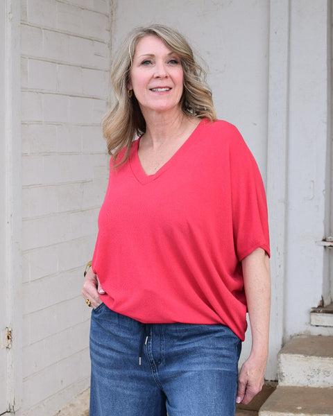 THE MARGO TOP- BERRY - Salty Lime Boutique