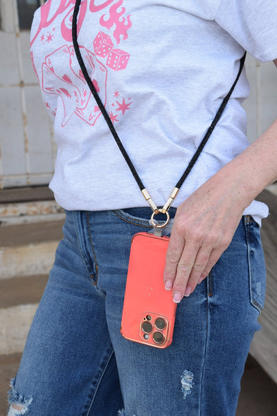 BLING CROSSBODY PHONE LANYARD - 4 COLORS - Salty Lime Boutique