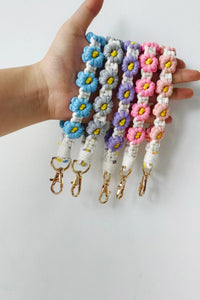 HAND CROCHET KEY CHAIN - 4 COLORS