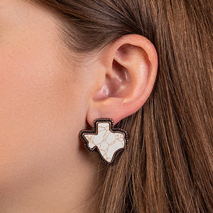 TEXAS NATURAL STONE EARRINGS - 3 COLORS