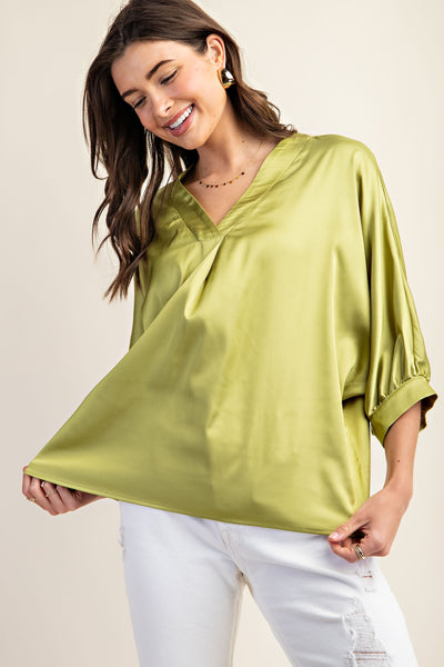 ROSARIO TOP - APPLE GREEN