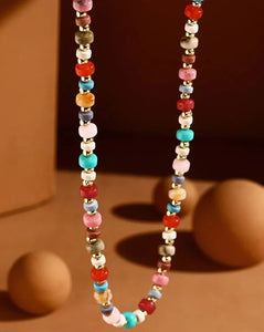 WHAT I WANT COLOR POP BEADED NECKLACE