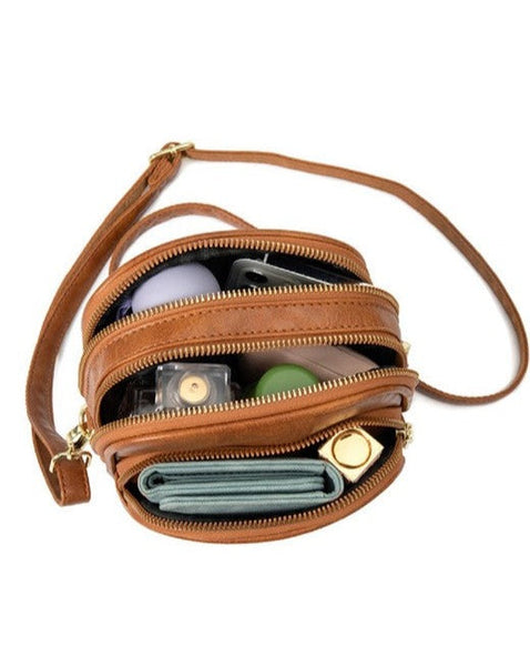 EVERLY TRIPLE ENTRY CROSSBODY BAG - 2 COLORS