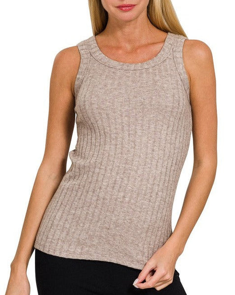 FEELS SO RIGHT RIBBED TANK TOP - 6 COLORS