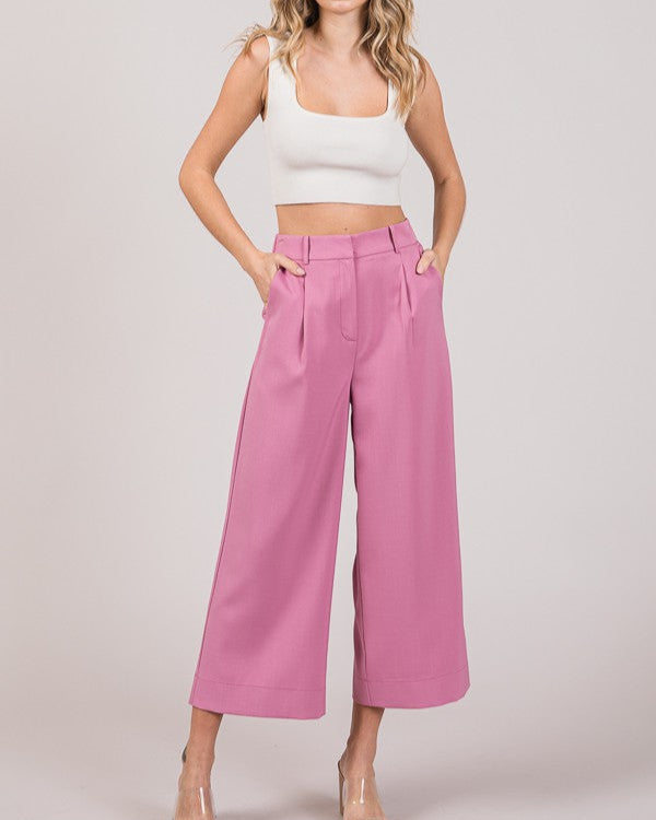 APRIL CROPPED WIDE LEG PANT