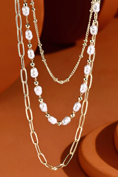 BE THE ONE LAYERED PEARL NECKLACE