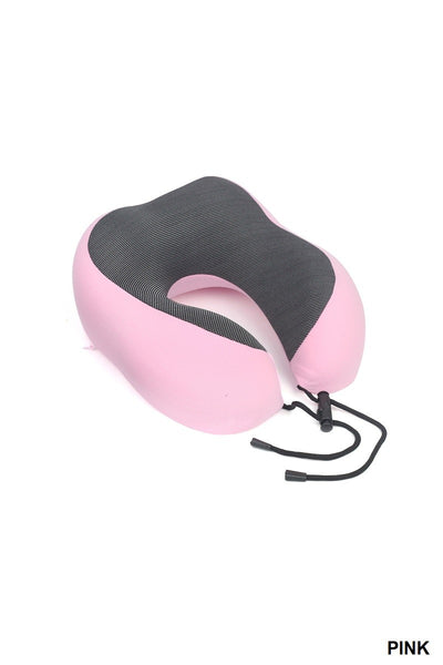 TRAVEL U-SHAPED MEMORY FOAM NECK PILLOW - 4 COLORS