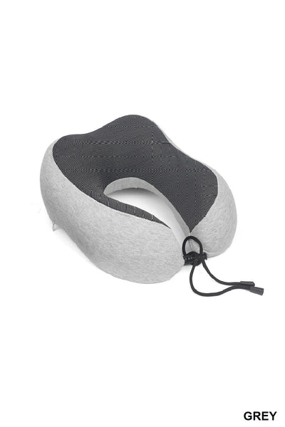 TRAVEL U-SHAPED MEMORY FOAM NECK PILLOW - 4 COLORS