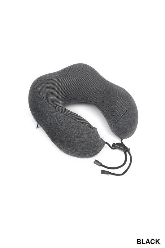 TRAVEL U-SHAPED MEMORY FOAM NECK PILLOW - 4 COLORS