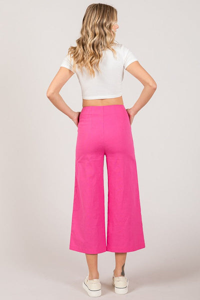MAKE UP YOUR MIND WIDE CULOTTE PANT - 2 COLORS