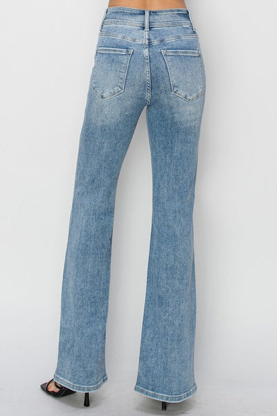 HR ANKLE STRAIGHT FRONT SLIT JEAN BY RISEN