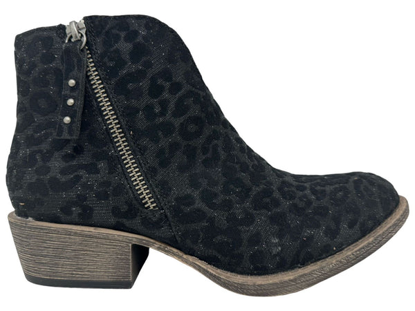 CHARMING BOOTIES BY VERY G - BLACK LEOPARD