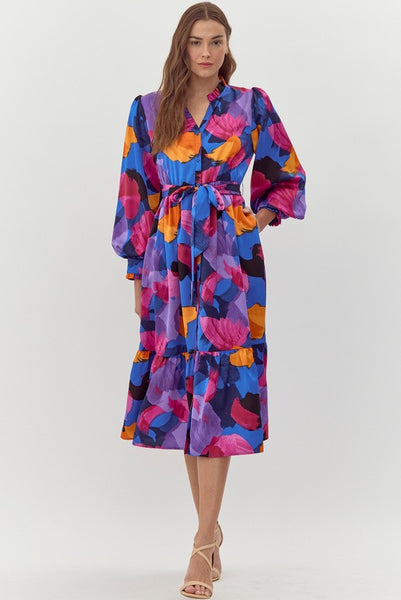 FLORENCE MULTICOLOR PRINT DRESS