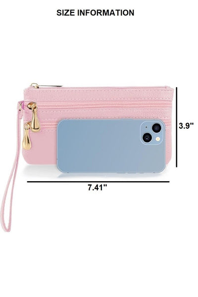 NATASHIA TRIPLE ZIP WRISTLET - 5 COLORS