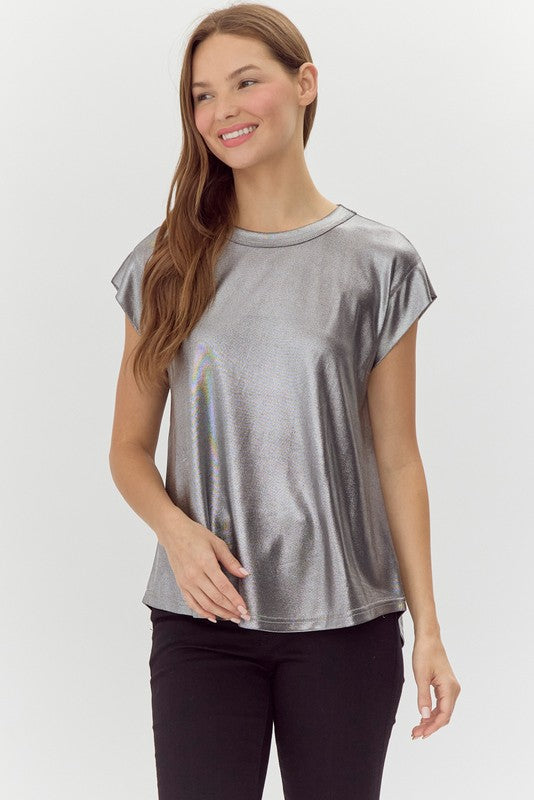 SABRINA TOP - SILVER