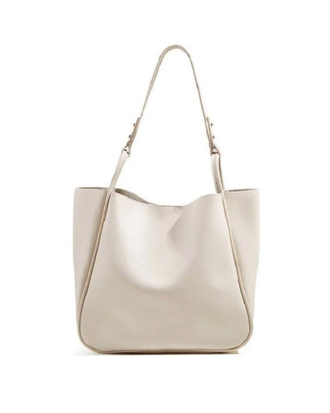 TRENDY SHOULDER POUCH BAG - CREAM