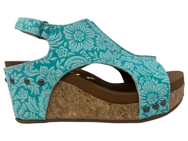 ISABELLA TOOLED II - TURQUOISE