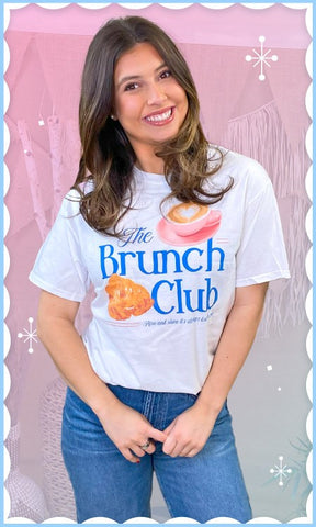 THE BRUNCH CLUB GRAPHIC TEE- CURVY