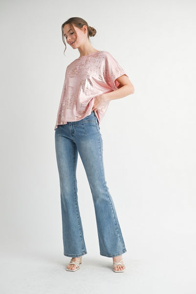 GENEVIEVE TOP - ICY PINK - Salty Lime Boutique