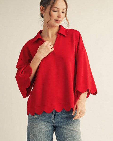 SHANNON TOP - RED