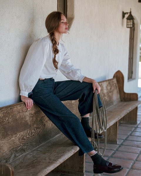 Harper Button Down Top- Off White