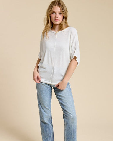 WREN TOP- OFF WHITE