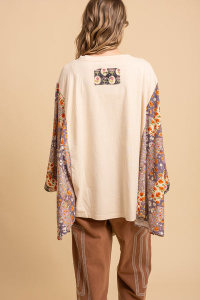 HEART PEACE SIGN PATCH TOP