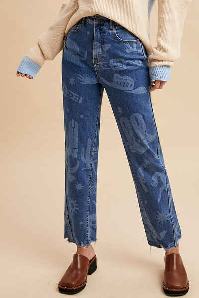 Trail Blazer Laser Print Jeans