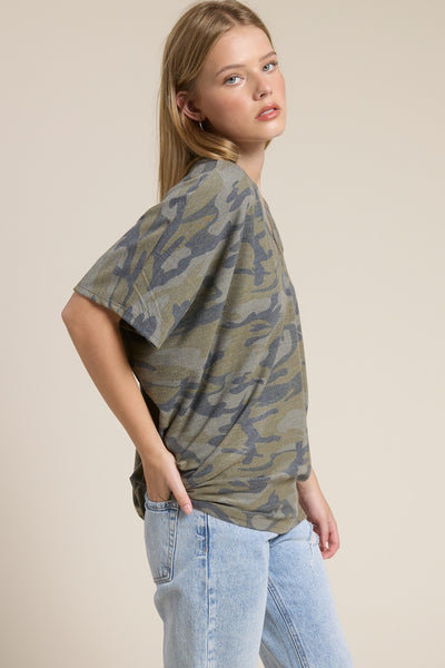 CAMO SHORT SLEEVE TEE- OLIVE