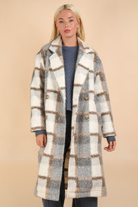 PIPA OVERSIZED COAT - GRAY MIX