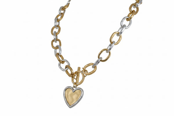 ALL MY LOVE NECKLACE - TWO-TONE - Salty Lime Boutique
