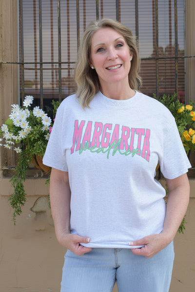 Margarita Weather Graphic Tee - Ash Gray - Reg/Curvy