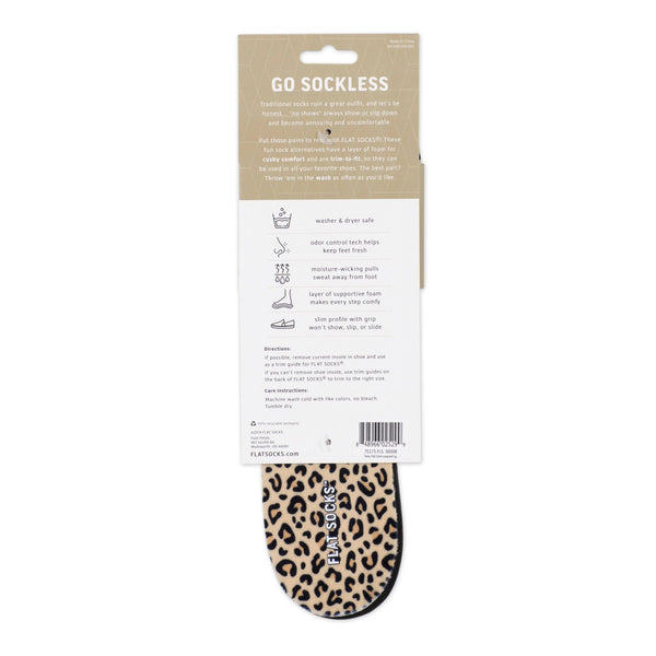 Flat Sock Insole - Leopard Print