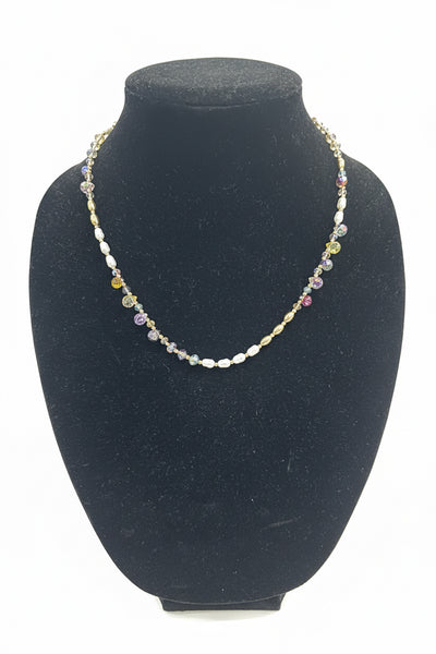 Crystal & Pearl Necklace