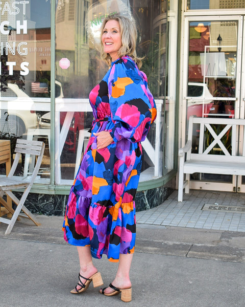 FLORENCE MULTICOLOR PRINT DRESS