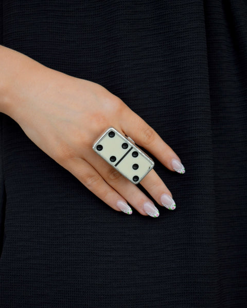 DOMINO STRETCHY RING - 2 COLORS