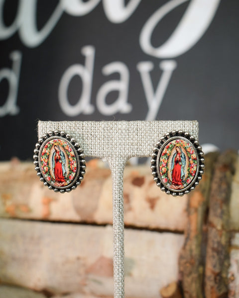 LOVE GUADALUPE STUD EARRINGS SET OF 3