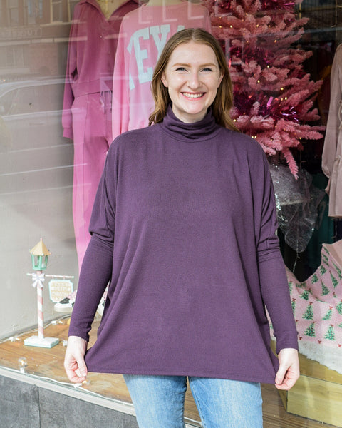 SOPHIA TOP - DARK PLUM